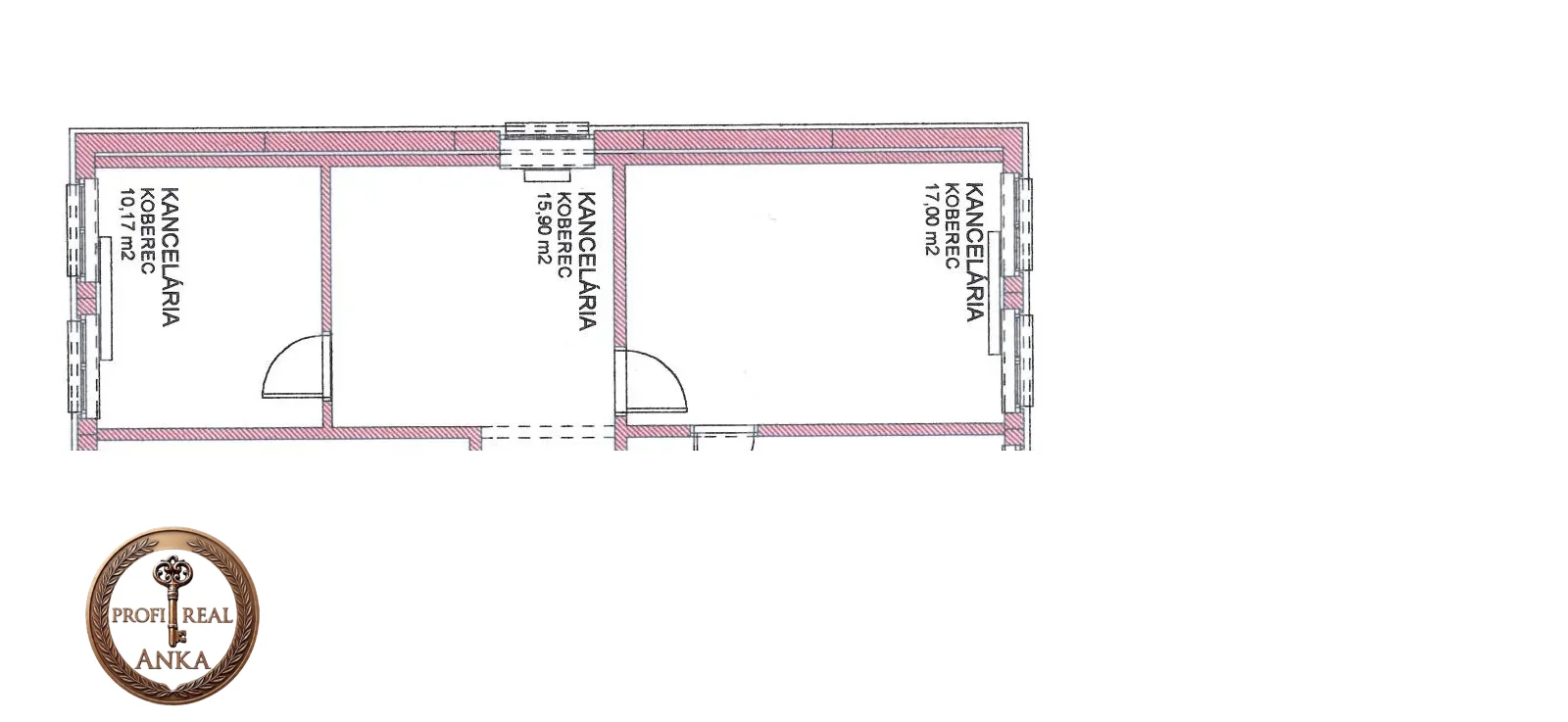 PRENAJOM - kancelárie - 43 m2- BA II.- Ružinov